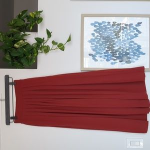 Uniqlo wide leg pleated pants